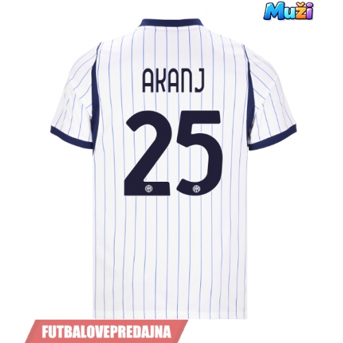 Lacne Muži Futbalové dres Inter Milan Manuel Akanji #25 2026-27 Krátky Rukáv - Preč